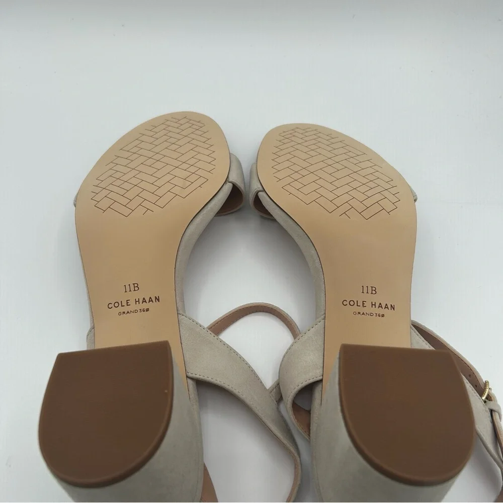New Womens Cole Haan Josie Block Heels (65mm) heeled Mortar Suede size 11 B